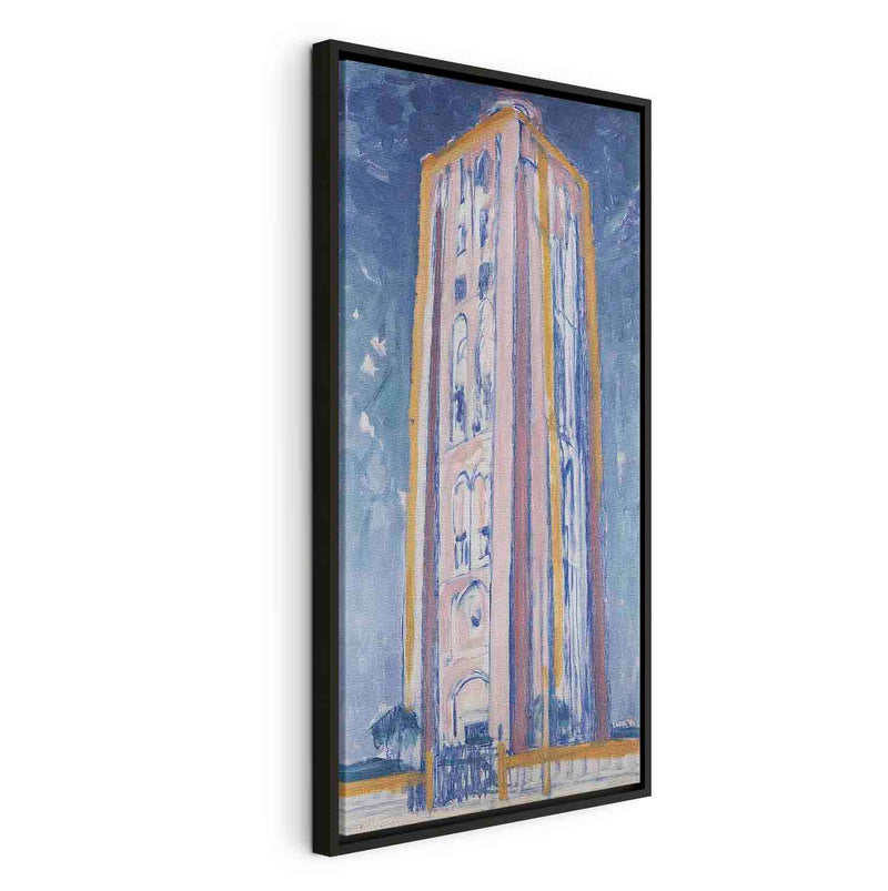Floating Framed Canvas Art - Lighthouse near Westkapelle - Piet Mondrian