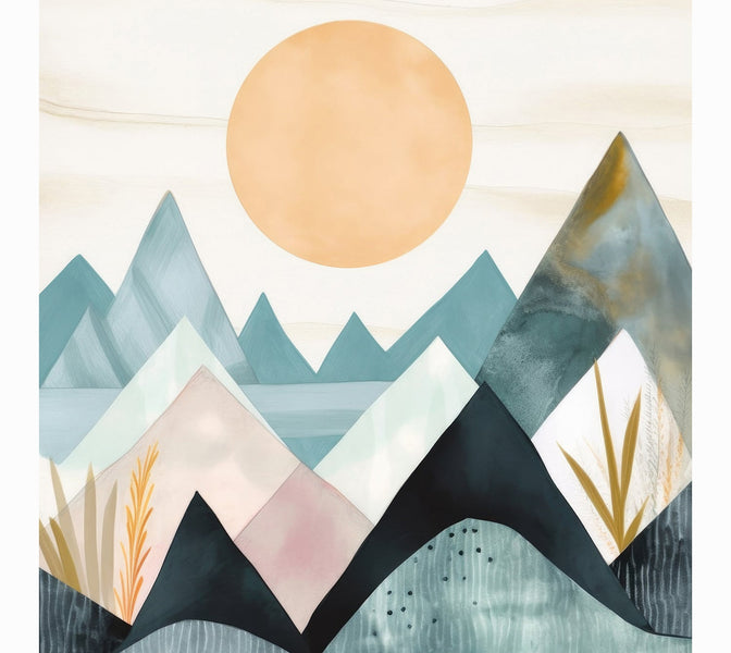 Premium Wallpaper Wall Mural - Blue Mountains-Tiptophomedecor