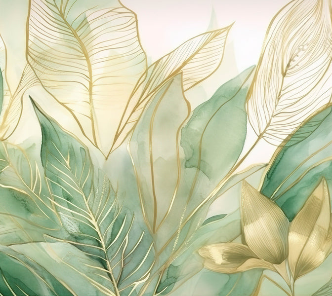 Premium Wallpaper Wall Mural - Modern Nature Art-Tiptophomedecor