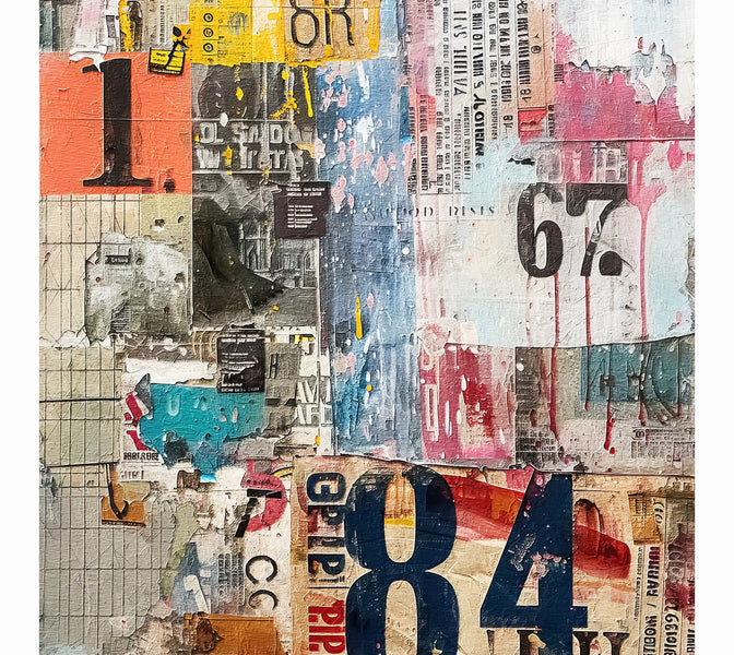 Premium Wallpaper Wall Mural - Urban Mixed Media-Tiptophomedecor