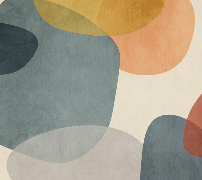 Premium Wallpaper Wall Mural - Contemporary Organic Shapes