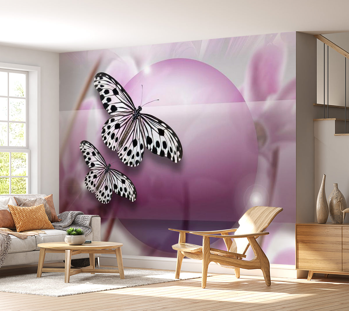 Animal Wallpaper Wall Mural - Butterfly Evening – Tiptophomedecor