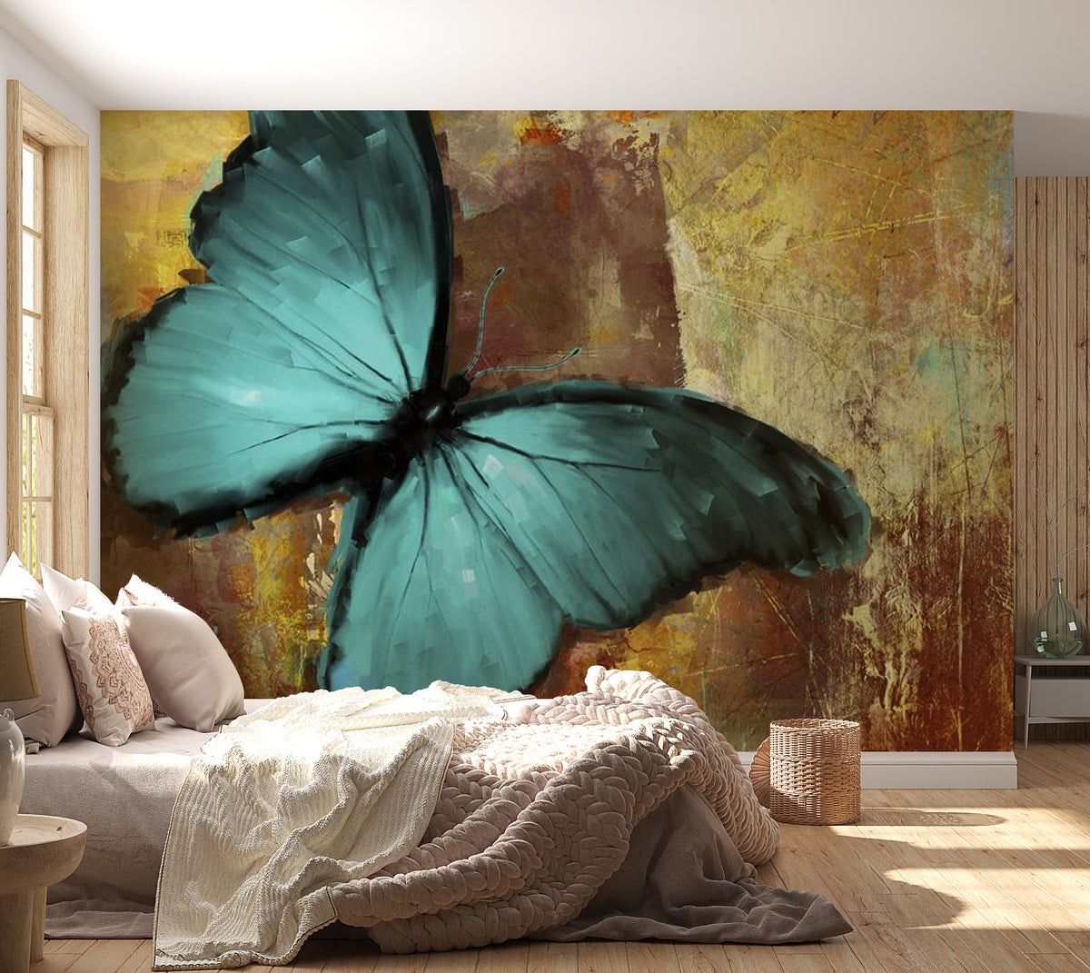 Animal Wallpaper Wall Mural - Artistic Butterfly – Tiptophomedecor