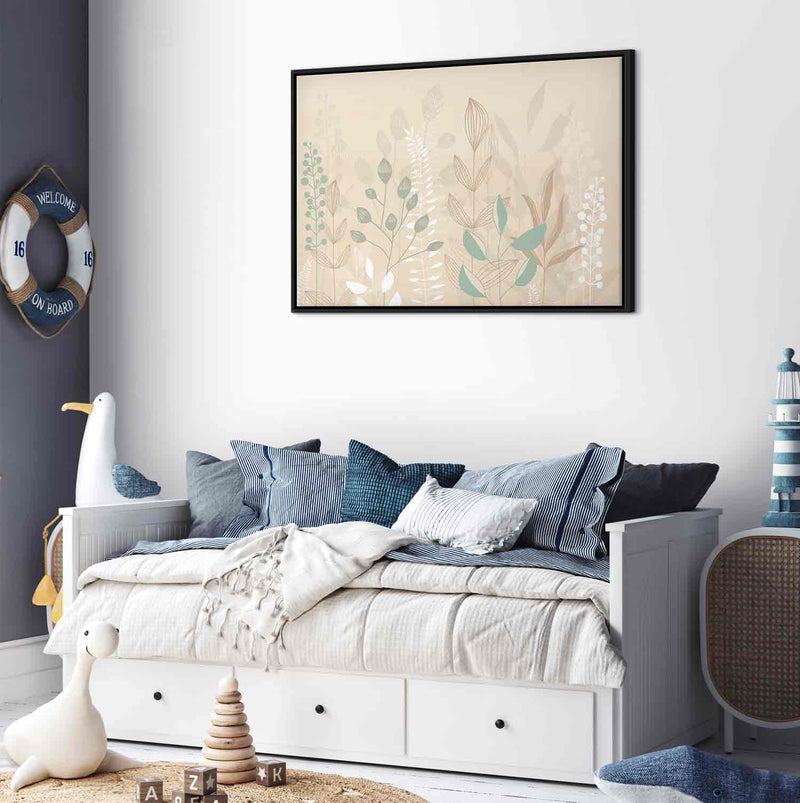 Floating Framed Canvas Art - Morning in the Meadow