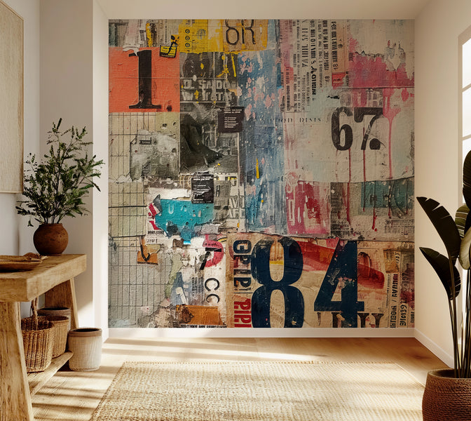 Premium Wallpaper Wall Mural - Urban Mixed Media