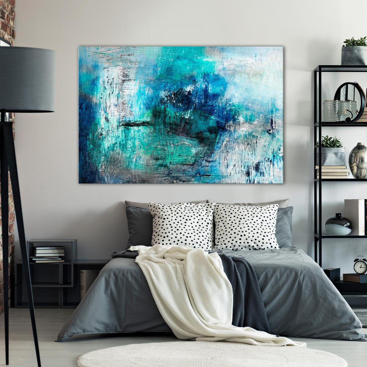 Abstract Stretched Canvas Wall Art – Tiptophomedecor