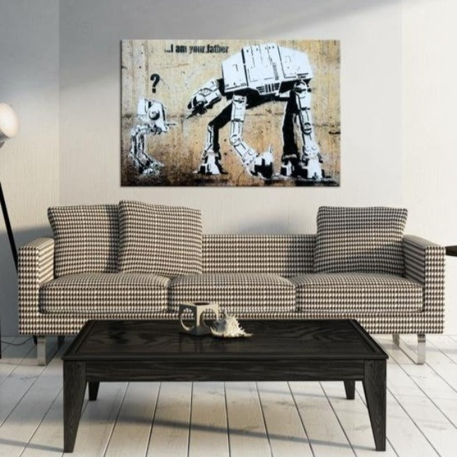 Stretched Canvas Street Art Banksy