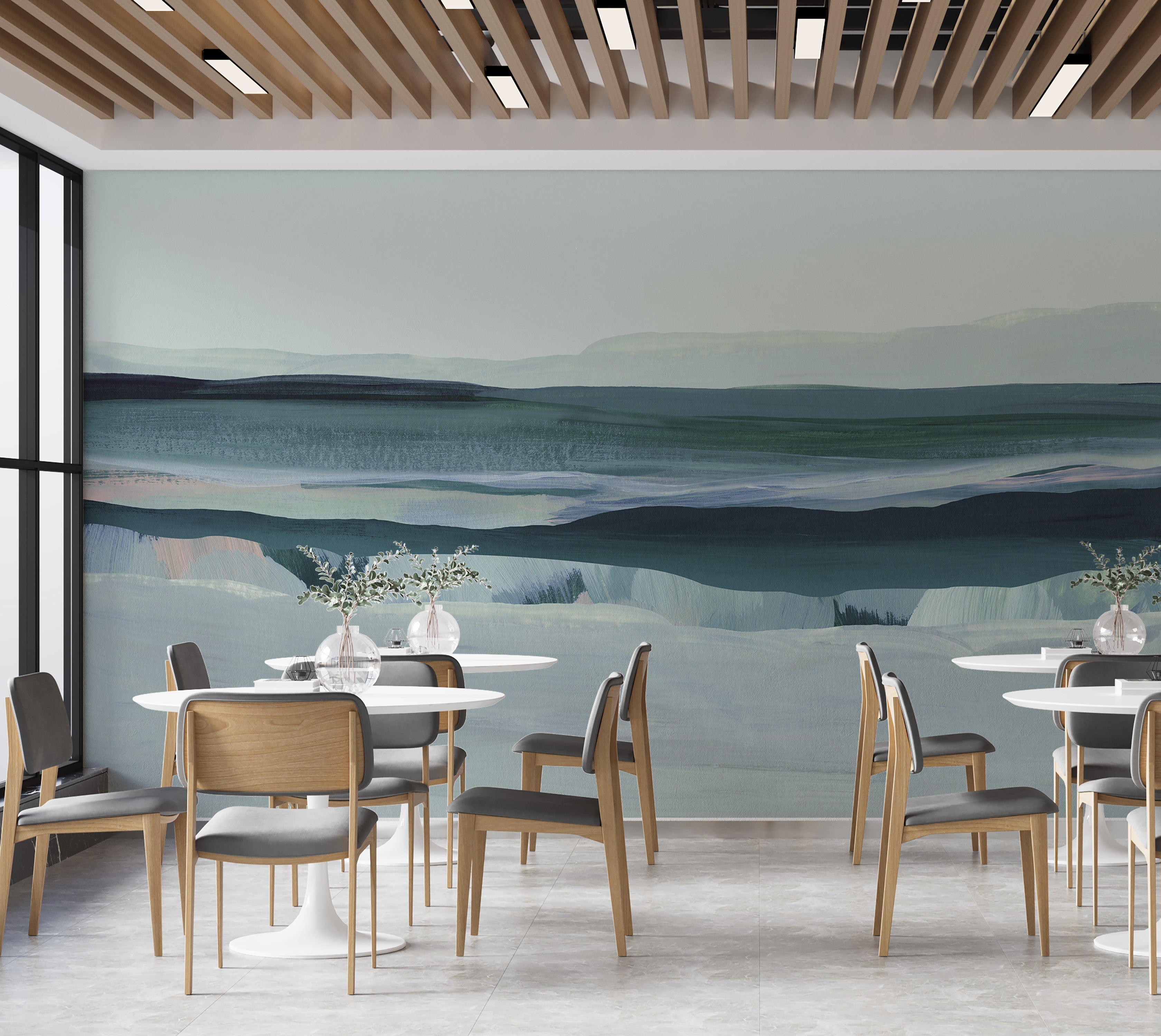 Premium Wallpaper Wall Mural - Meadow Acrylic Landscape