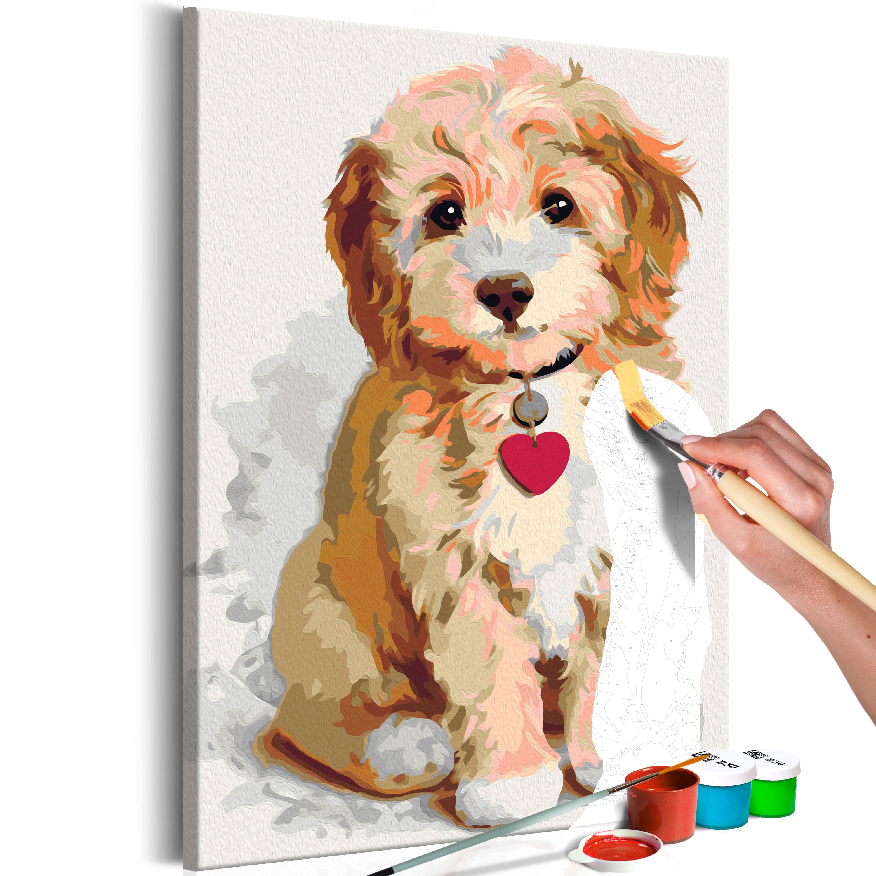 Paint By Numbers Kit - Dog Puppy