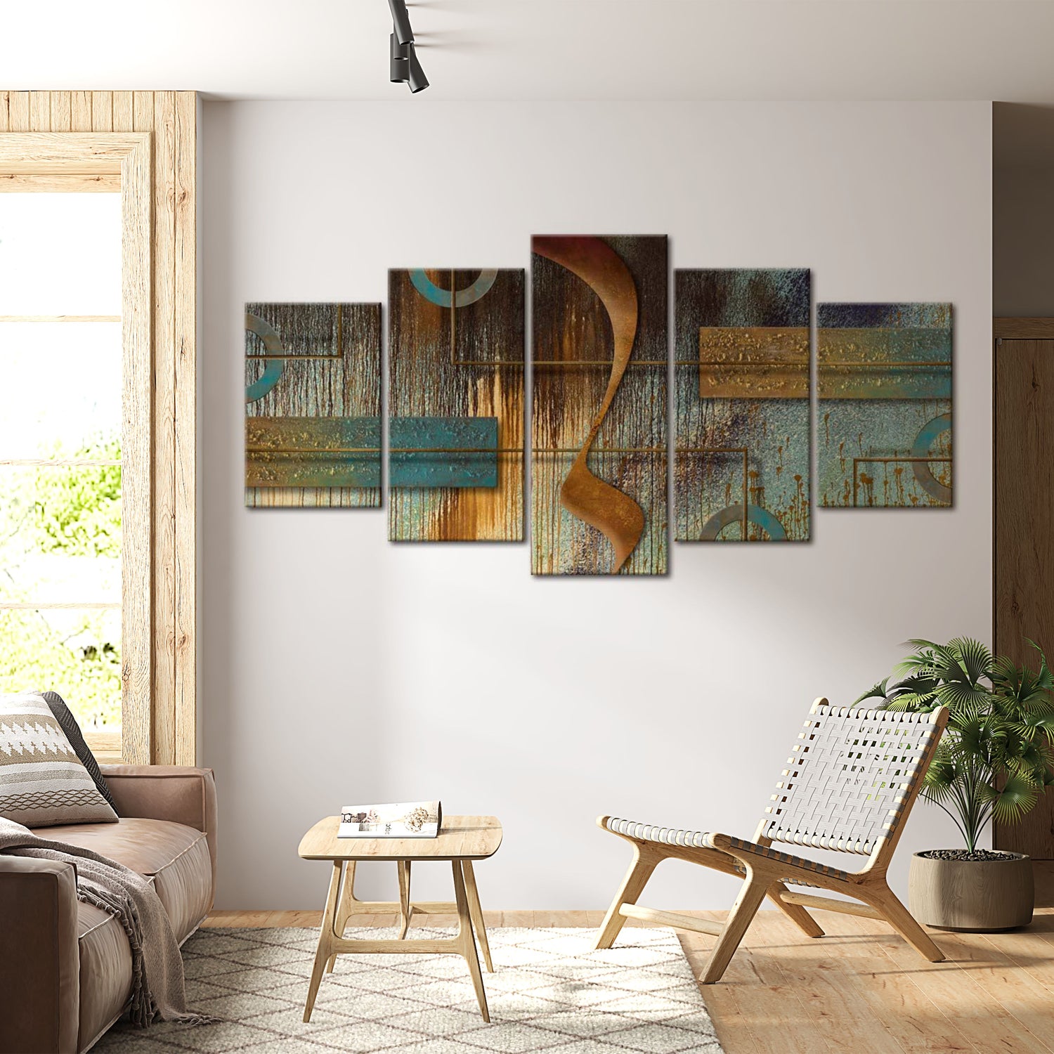 Abstract Canvas Wall Art - Exotic Note
