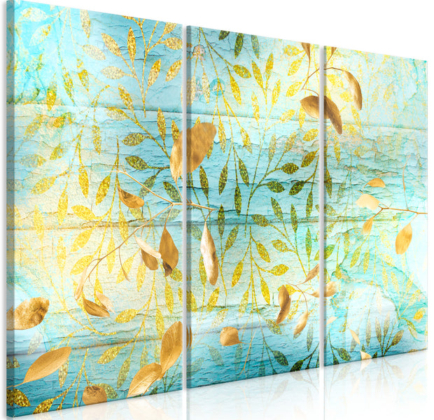 Botanical Canvas Wall Art - Golden Harvest - 3 Pieces