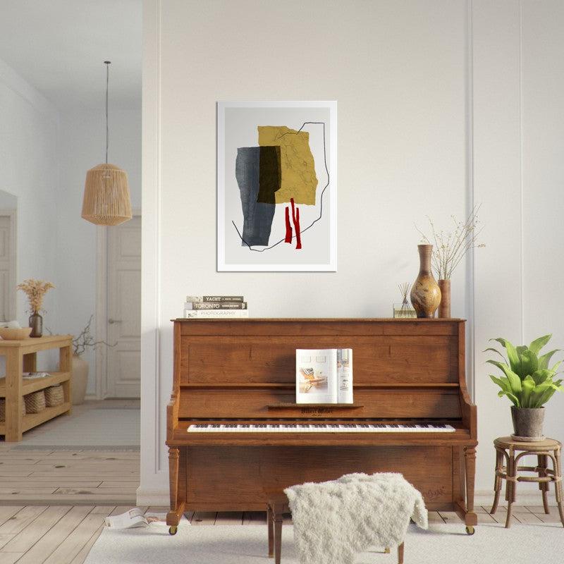 Modern Collage Art Abstract Poster