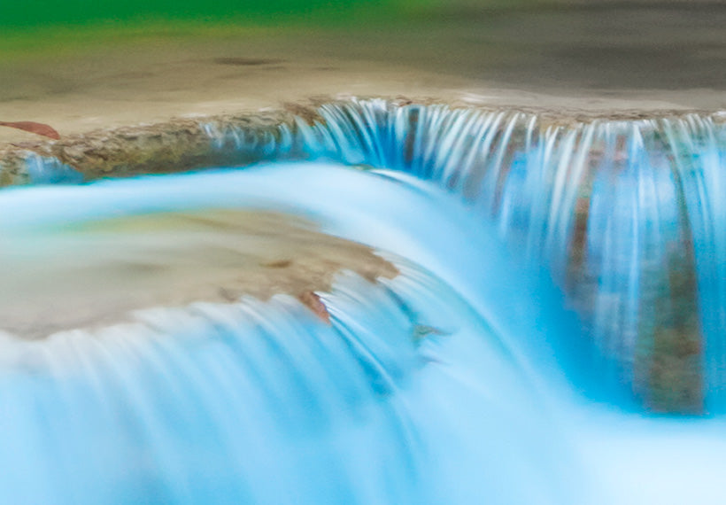 Stretched Canvas Landscape Art - Blue Waterfall In Kanchanaburi, Thailand