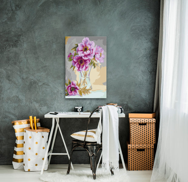 Paint By Numbers Kit - Flowers In A Vase