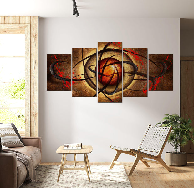Abstract Canvas Wall Art - Secret Eye - 5 Pieces