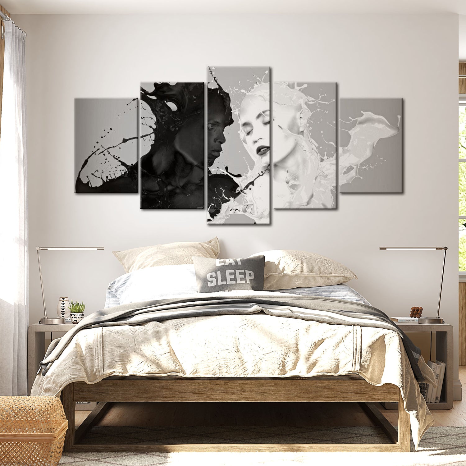 Abstract Canvas Wall Art - Love At First Sight