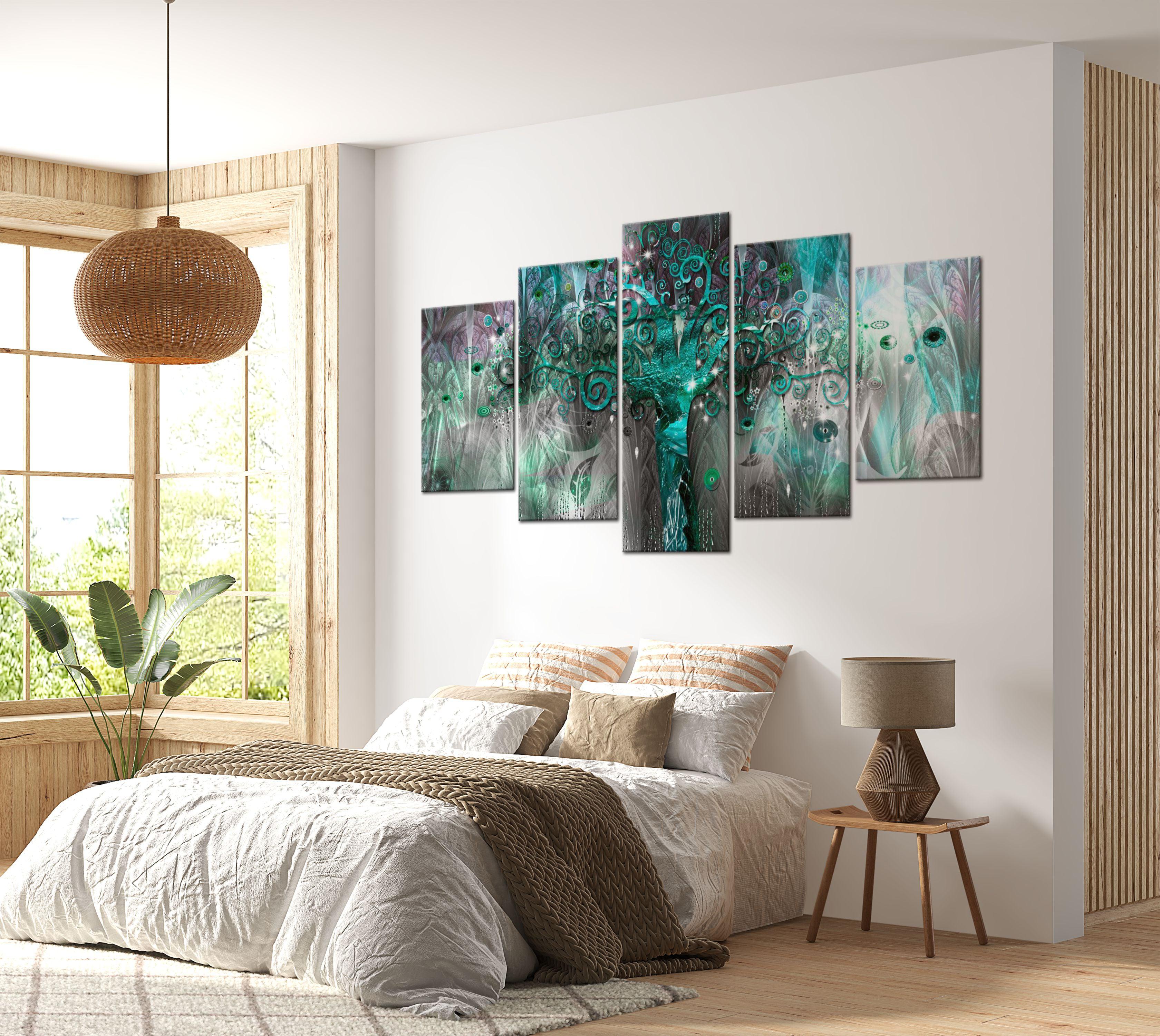 Abstract Canvas Wall Art - Tree Of The Future 5 Piece - 5 Pieces