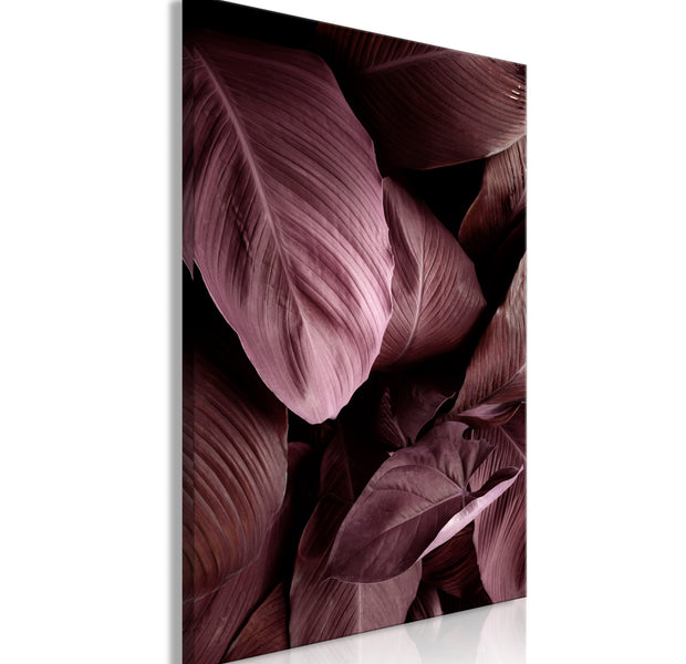 Botanical Canvas Wall Art - Velvet Leaves