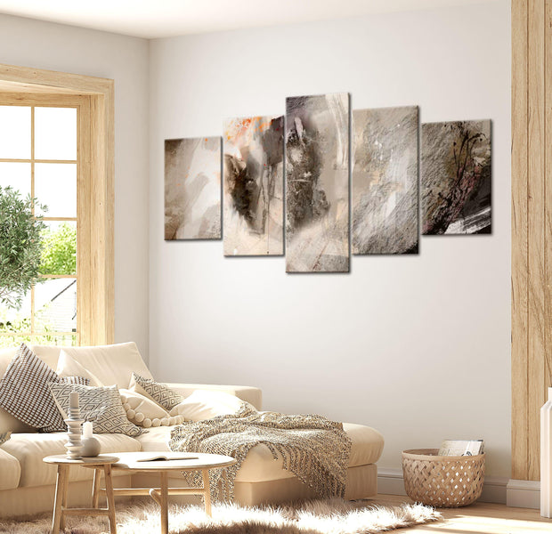 Abstract Canvas Wall Art - Gaze Of An Artist - 5 Pieces