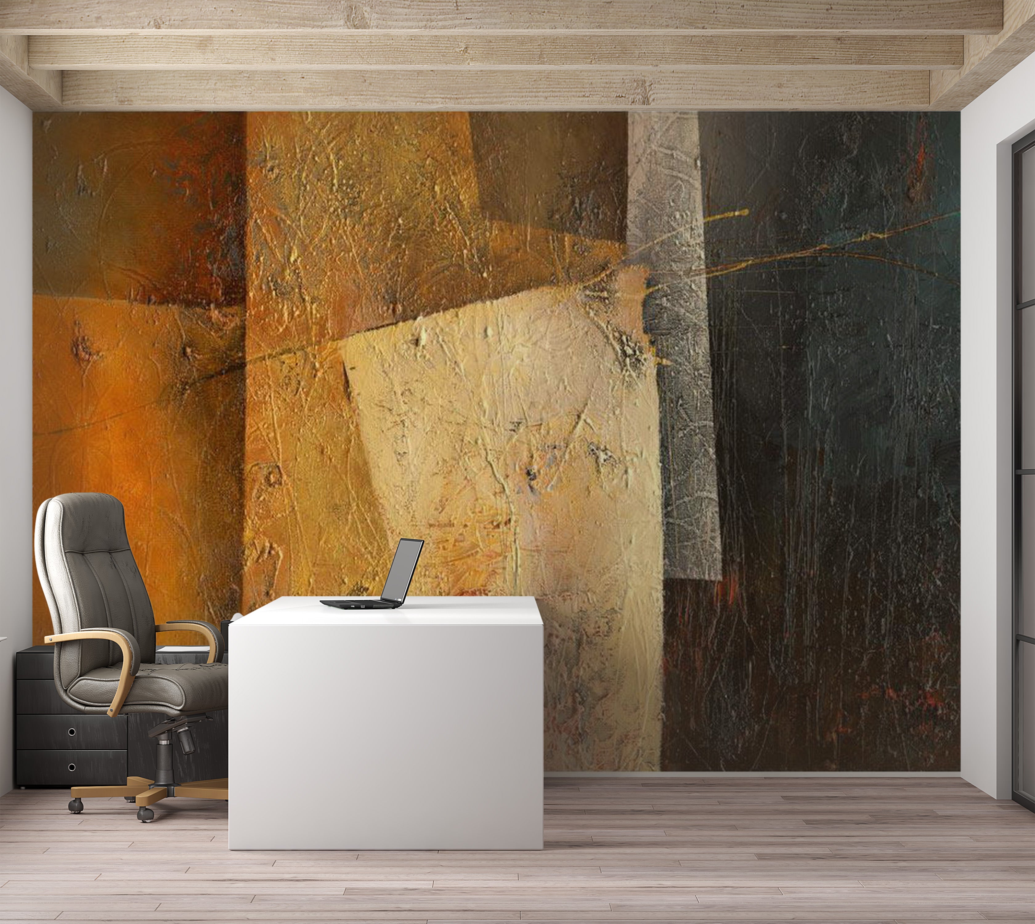 Abstract Wallpaper Wall Mural - Modern Artistry 39"Wx27"H