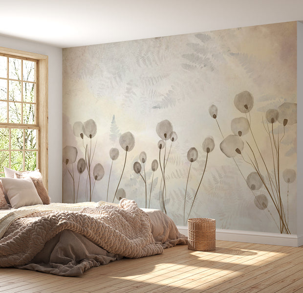 Peel & Stick Floral Wall Mural - Misty Monday Morning 38"Wx27"H