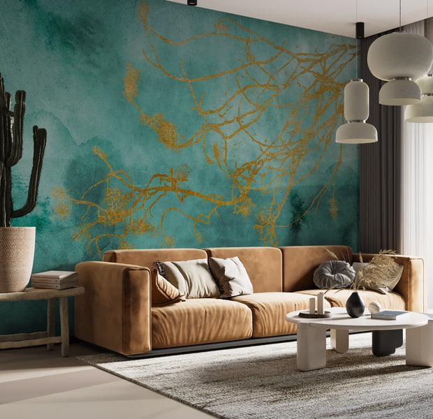 Abstract Wallpaper Wall Mural - Gentle Breeze 39"Wx27"H / Standard