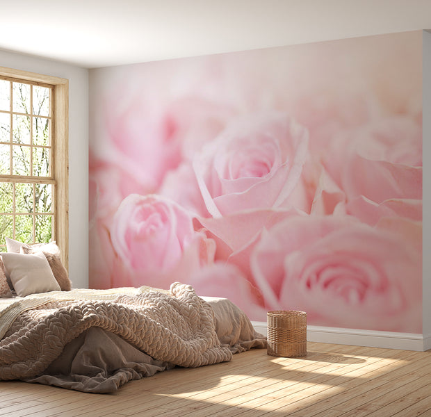 Peel & Stick Floral Wall Mural - Ocean of Roses 38"Wx27"H