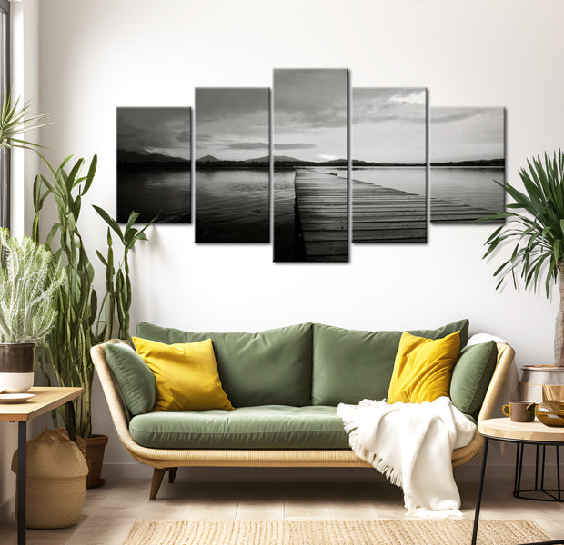 Stretched Canvas Landscape Art - Island Of Memories 40"Wx20"H