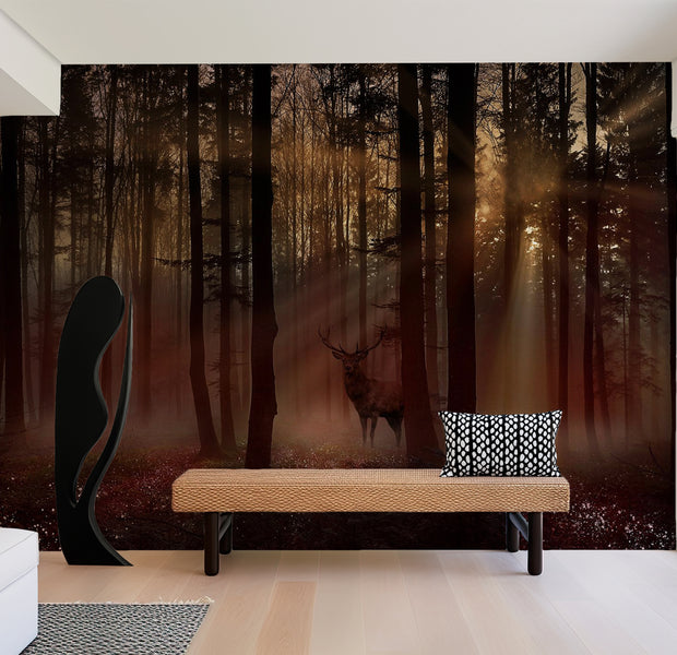 Peel & Stick Landscape Wall Mural - Mystical Forest 38"Wx27"H