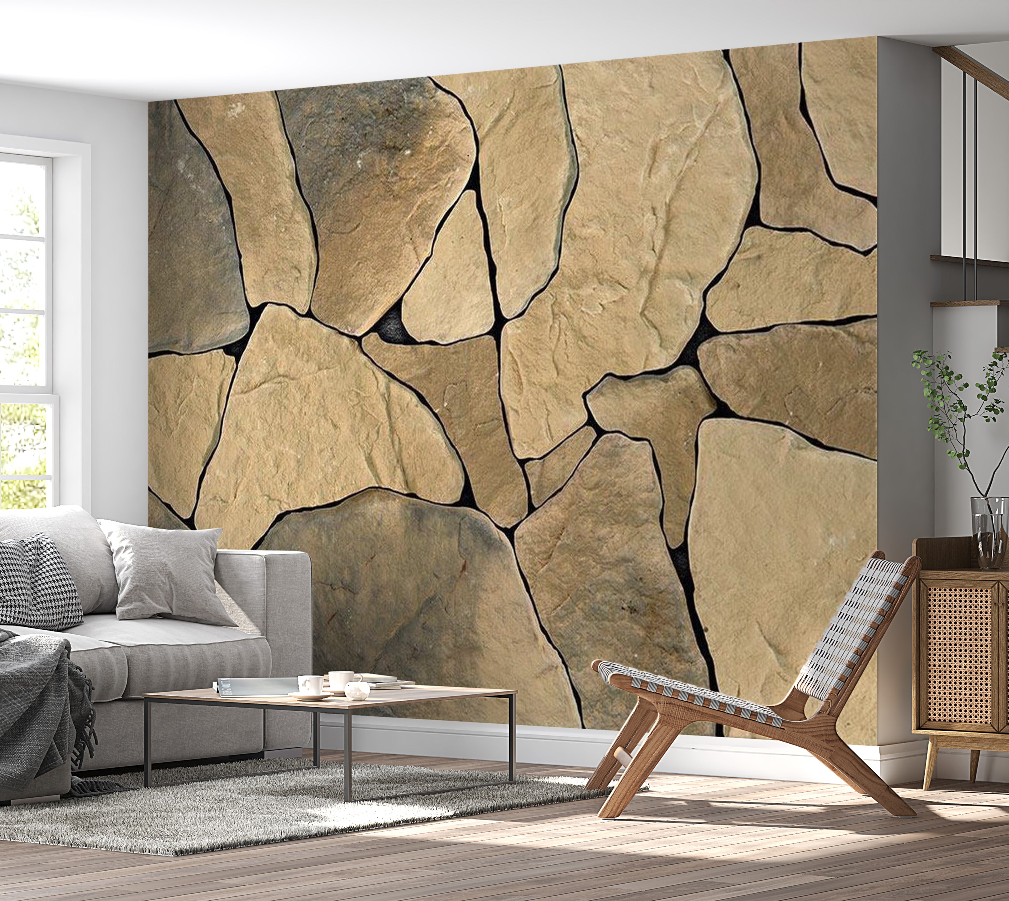 Background & Patterns Wallpaper Wall Mural - Big Rock Formation 39"Wx27"H