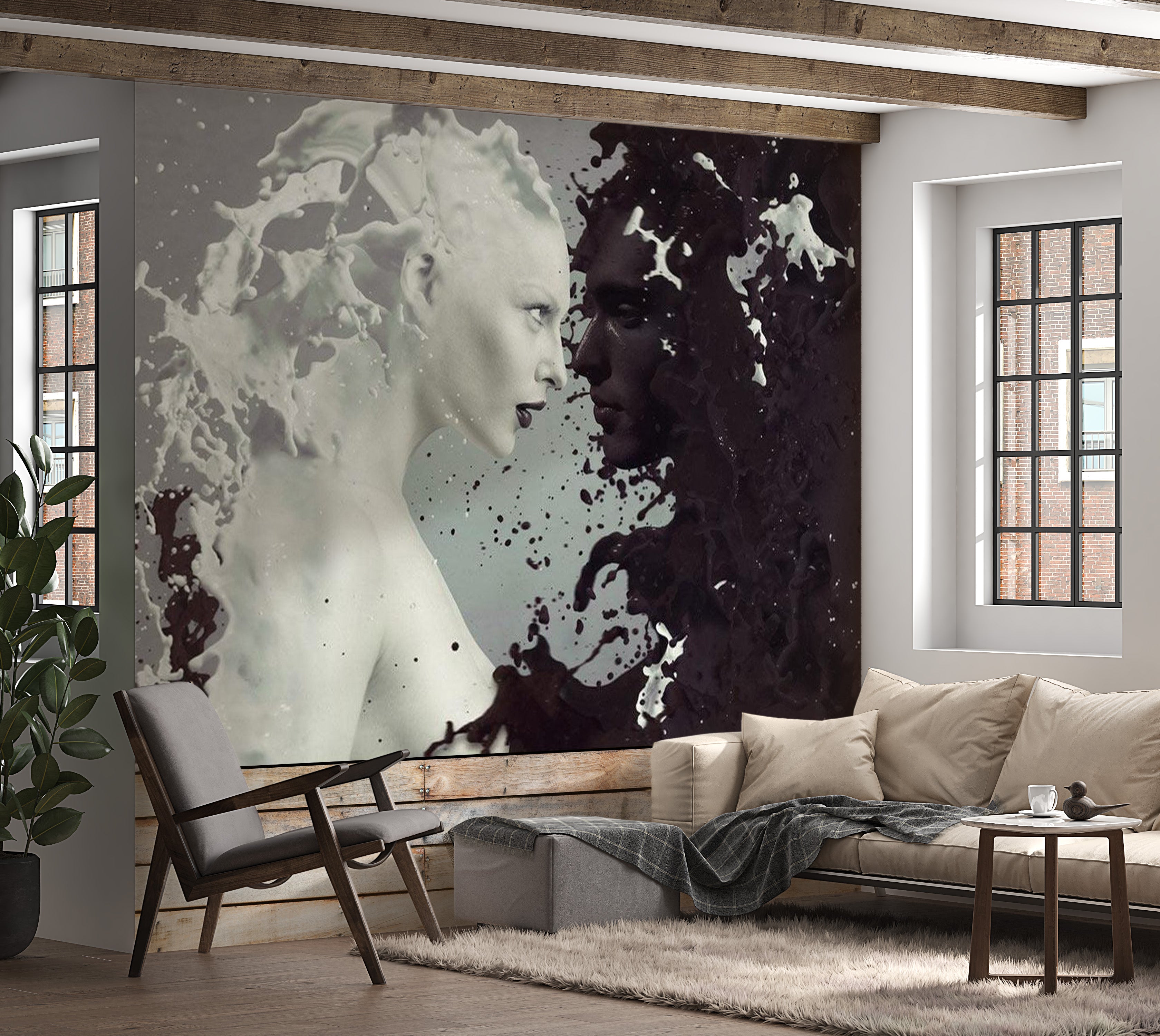 Abstract Wallpaper Wall Mural - Boundless Love 39"Wx27"H