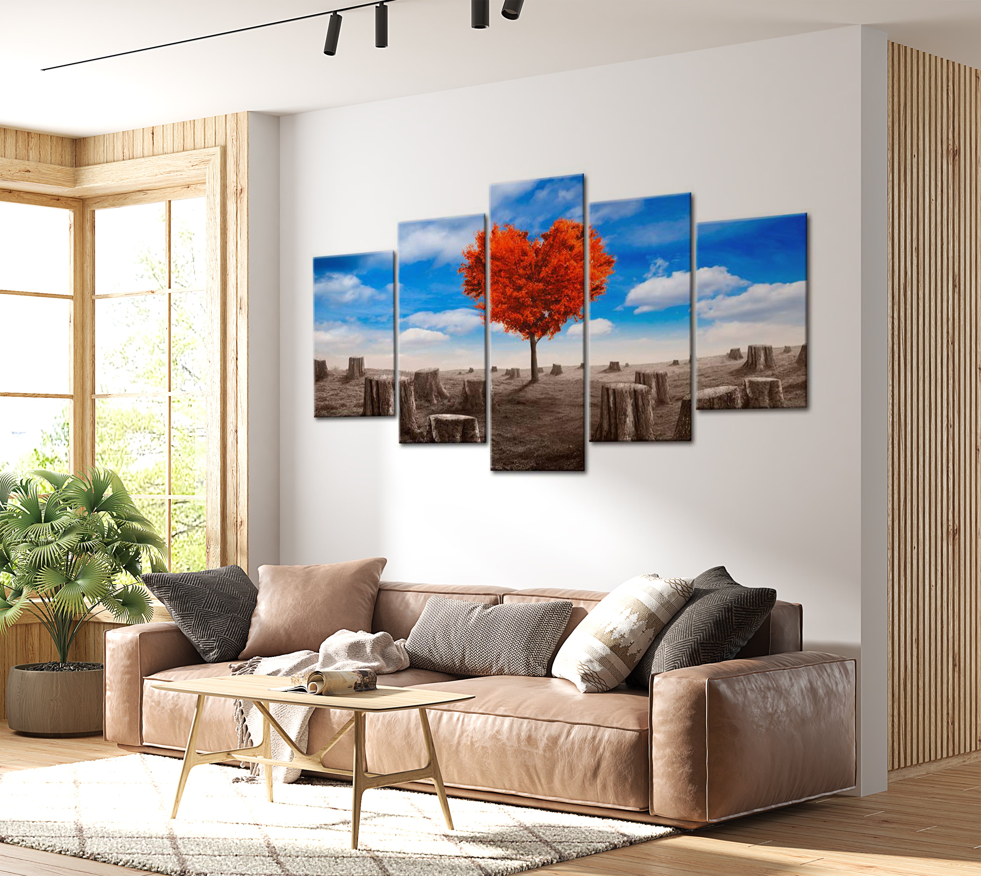 Stretched Canvas Landscape Art - Belive In Love 40"Wx20"H