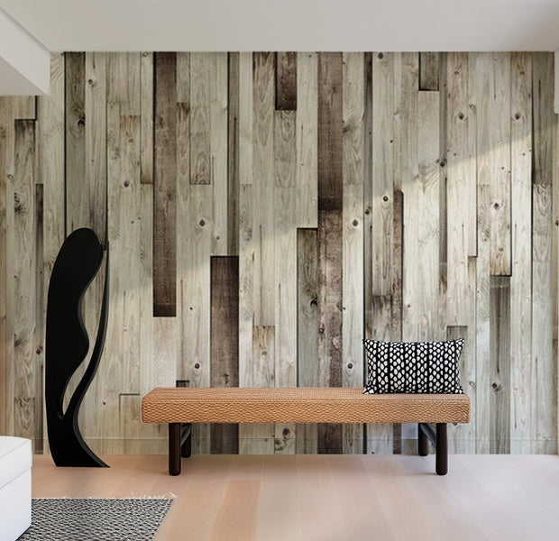 Background & Patterns Wallpaper Wall Mural - Wooden Floor 39"Wx27"H