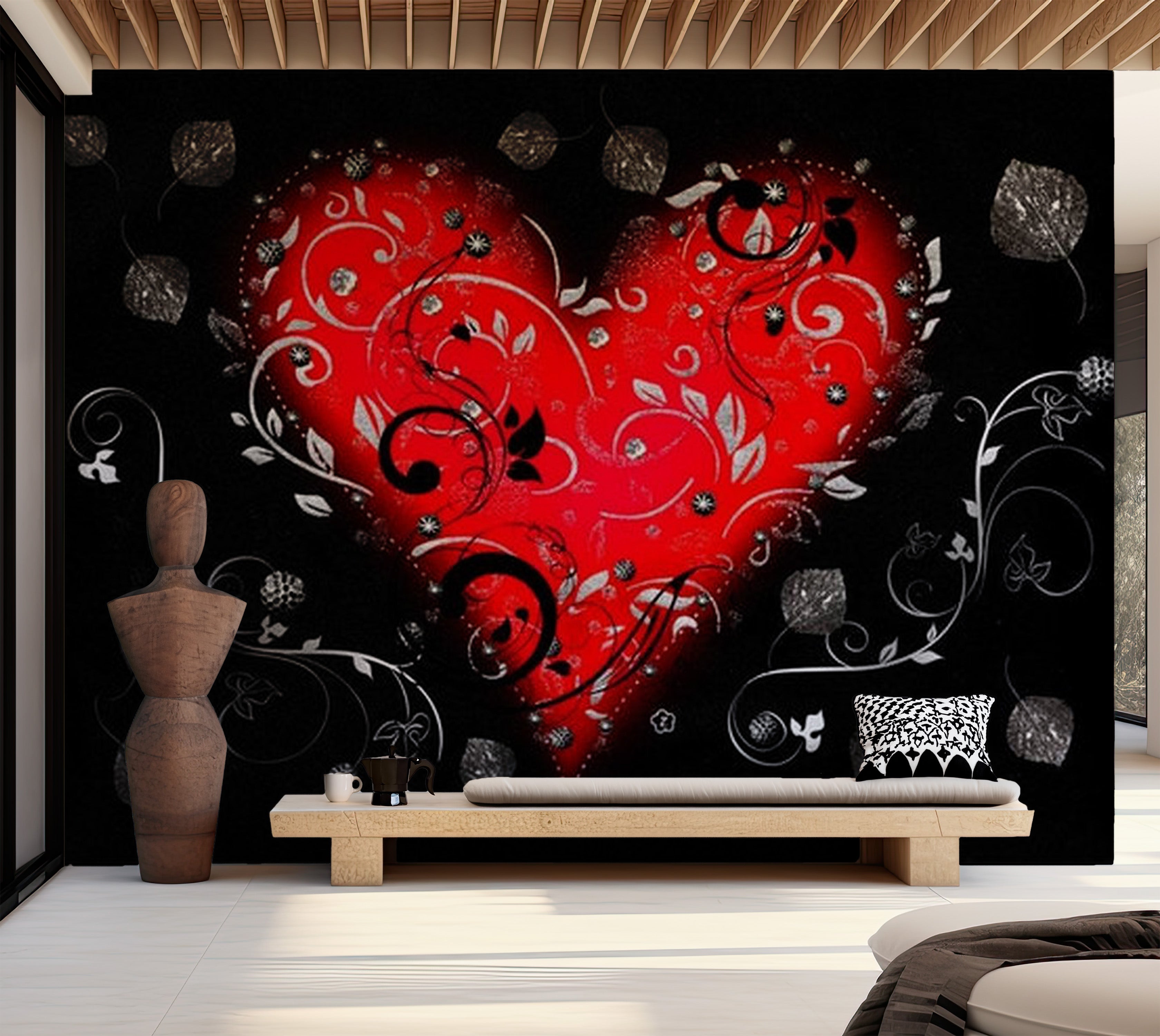 Abstract Wallpaper Wall Mural - Love Breeze 39"Wx27"H