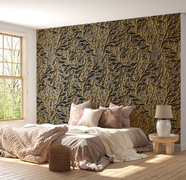 Peel & Stick Wall Mural - Golden Decorations 38"Wx27"H