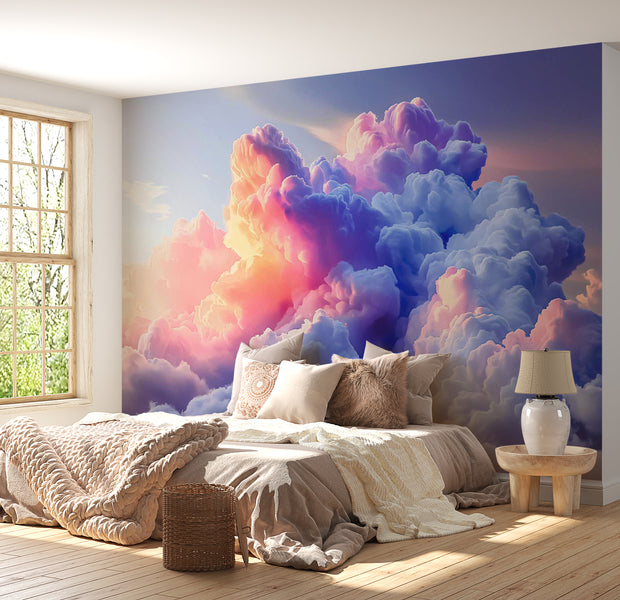 Peel & Stick Wall Mural - Artistic Clouds 38"Wx27"H