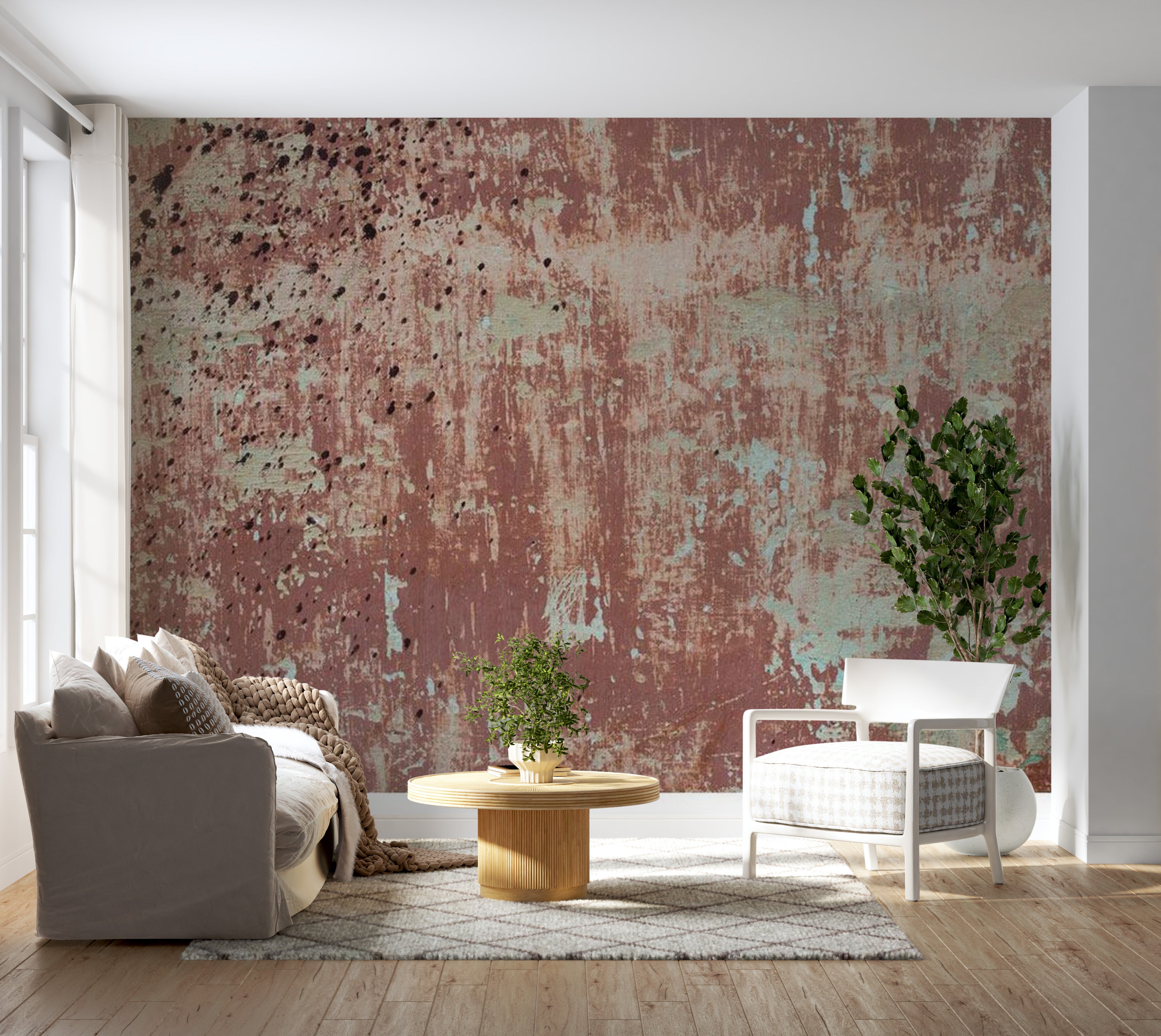 Background & Patterns Wallpaper Wall Mural - Street Rain 39"Wx27"H