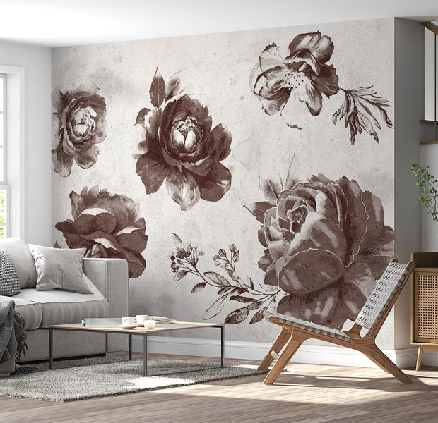 Peel & Stick Floral Wall Mural - Garden of Memories 38"Wx27"H