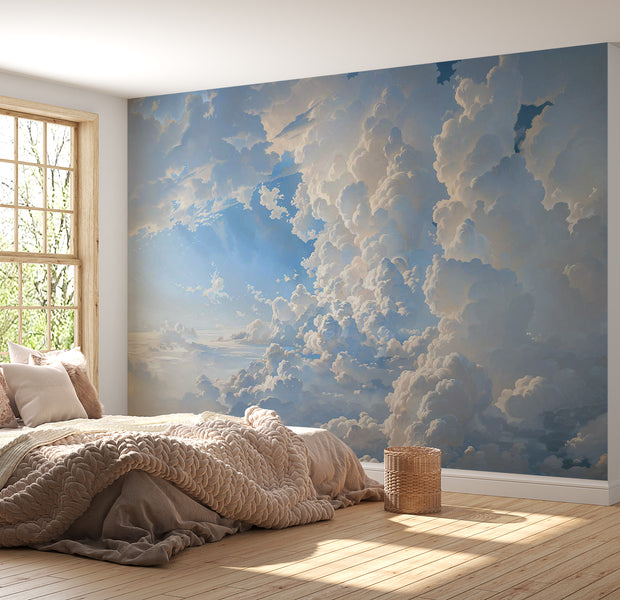 Peel & Stick Landscape Wall Mural - Secrets of The Clouds 38"Wx27"H