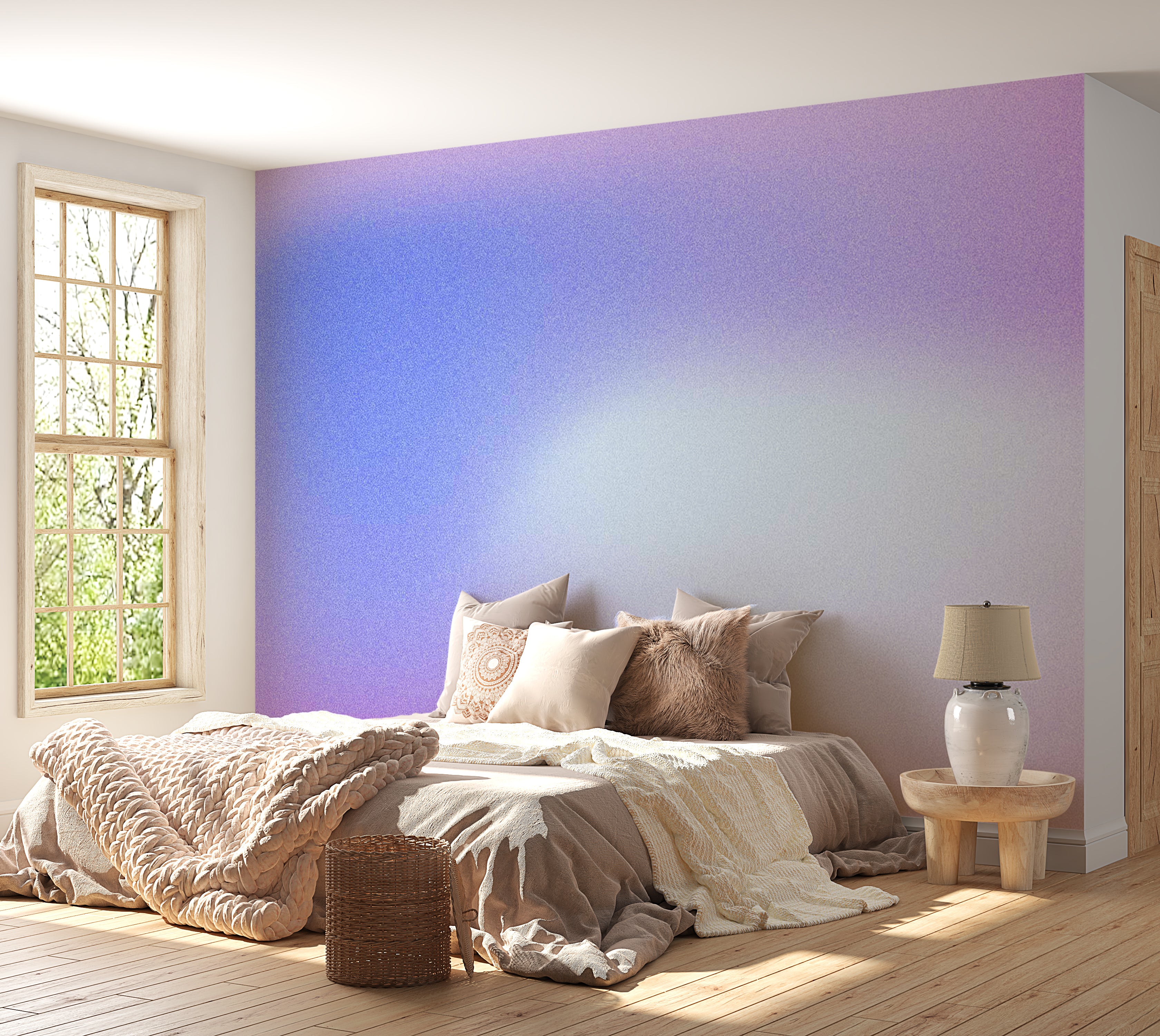 Peel & Stick Wall Mural - Delicate Gradient Glow 38"Wx27"H