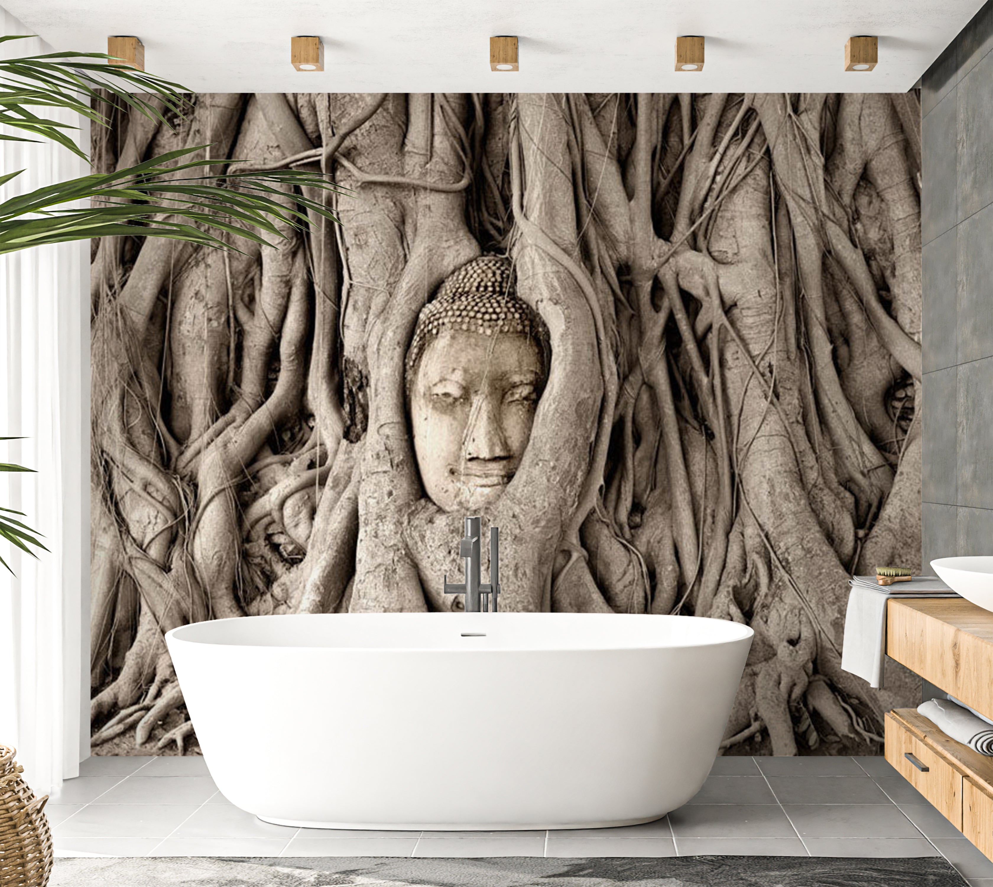 Peel & Stick Spiritual Wall Mural - Buddha's Tree