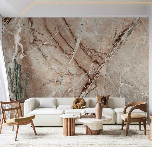 Surface Texture Wallpaper Wall Mural - Marble Mystery 39"Wx27"H / Standard