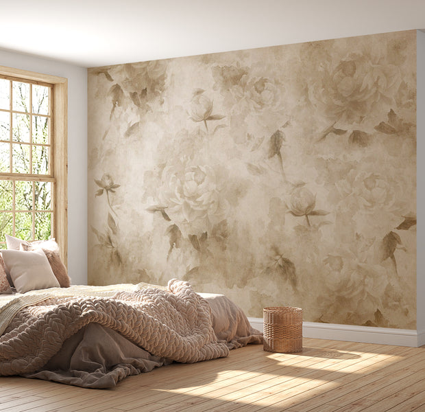 Peel & Stick Floral Wall Mural - Vintage Nature 38"Wx27"H