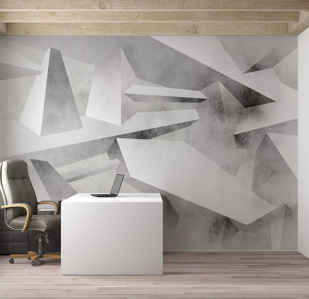 Abstract Wallpaper Wall Mural - Frozen Wings 39"Wx27"H