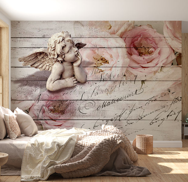 Peel & Stick Floral Wall Mural - Angel and Calm 38"Wx27"H