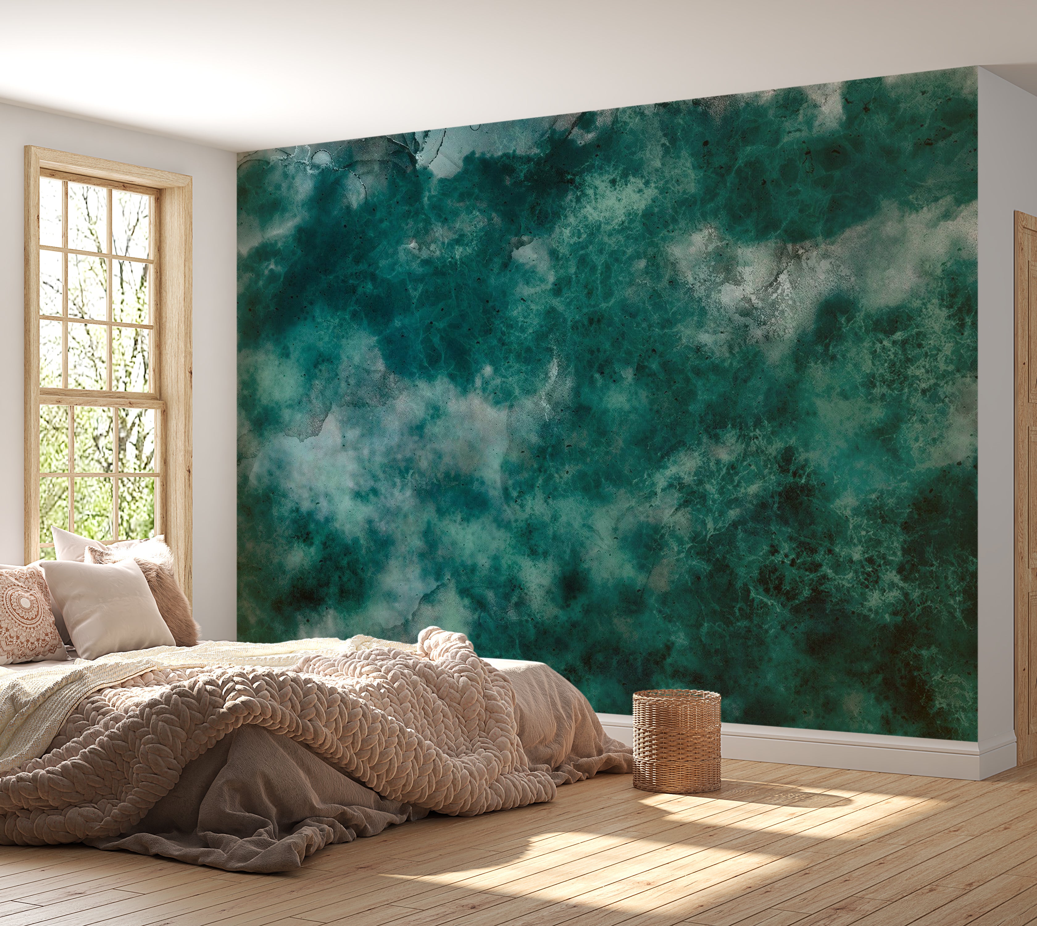 Peel & Stick Wall Mural - Deep Ocean Impression 38"Wx27"H