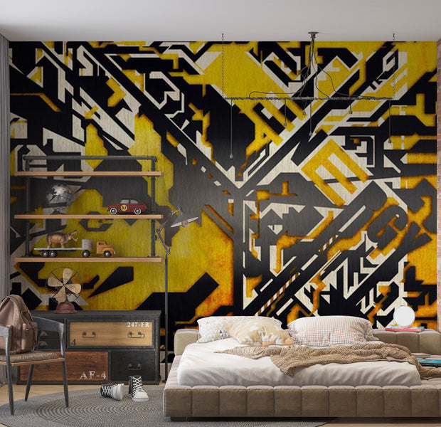 Abstract Wallpaper Wall Mural - Full Of Energy 118"Wx90"H