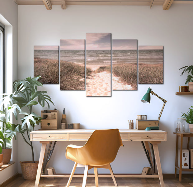 Stretched Canvas Landscape Art - Summer Symphony 40"Wx20"H