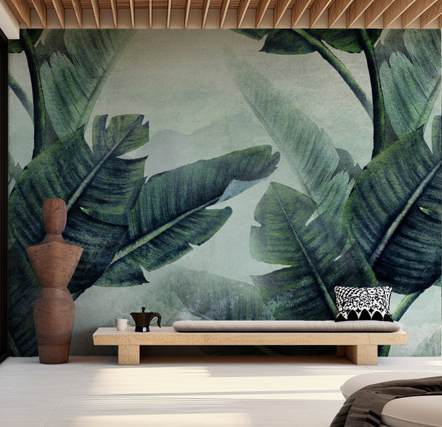 Peel & Stick Botanical Wall Mural - Magic Big Plants 38"Wx27"H