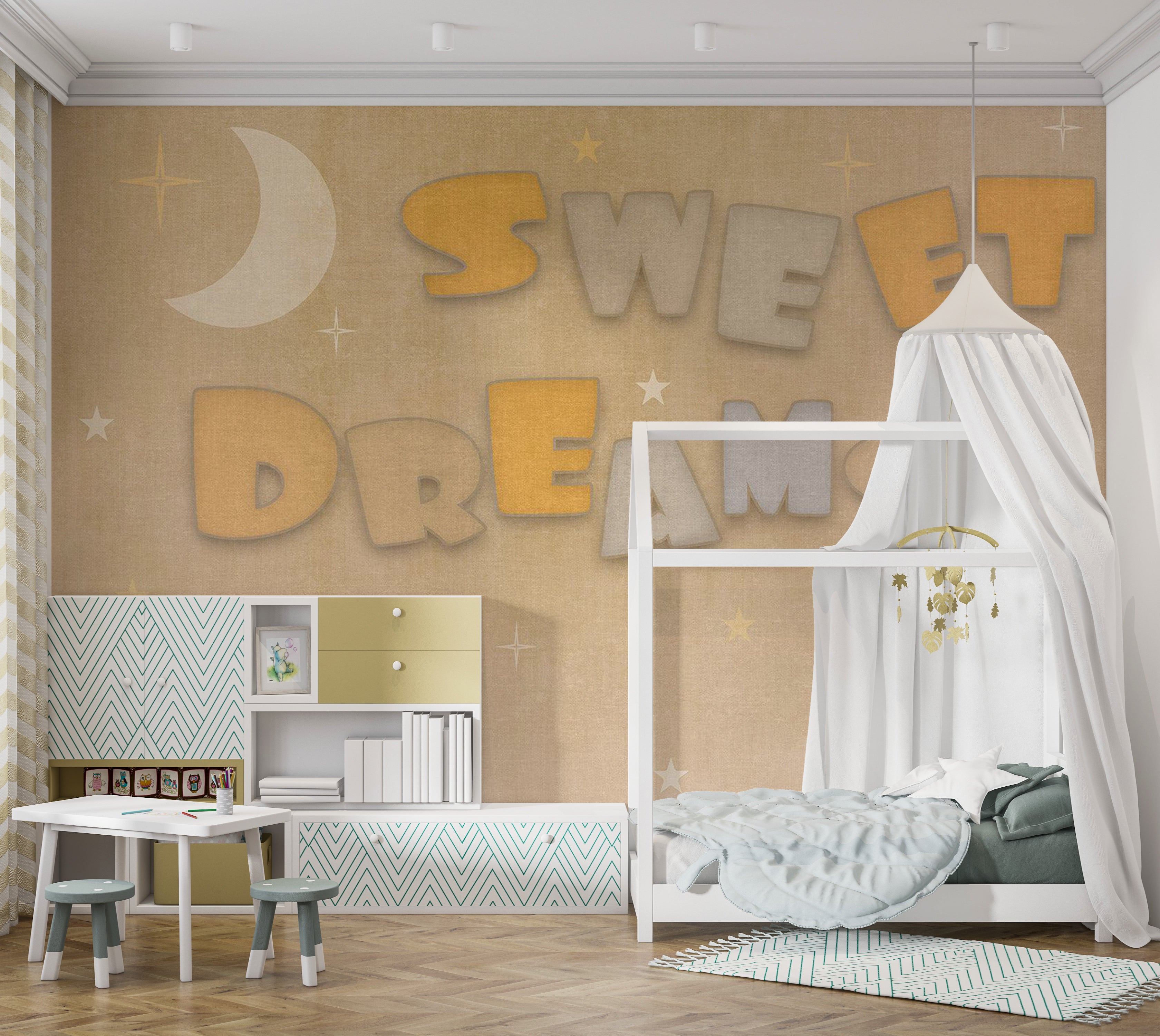 Kids Wallpaper Wall Mural - Sweet Dreams 39"Wx27"H / Standard